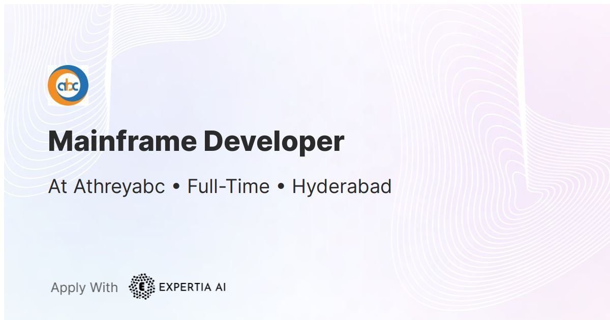 Mainframe Developer Job | Hyderabad | Junior