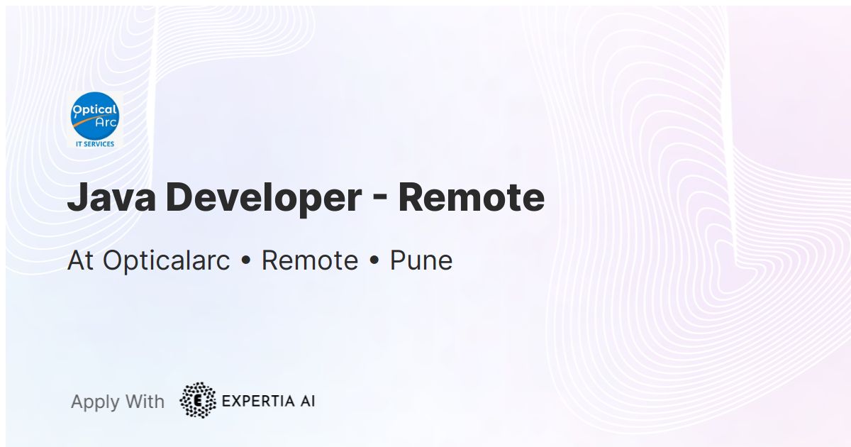 Java developer remote job pune mid level