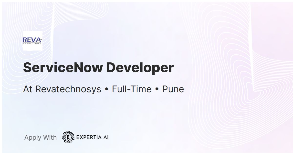 ServiceNow Developer Job | Pune | Mid-Level