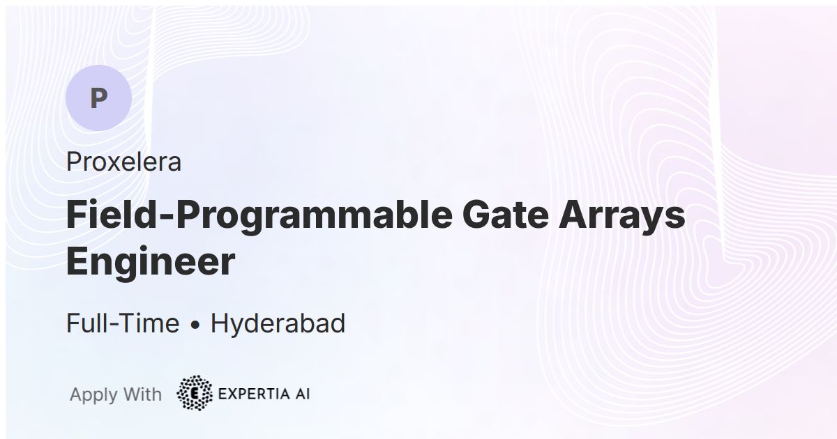 Field-Programmable Gate Arrays Engineer Job | Hyderabad | Mid-Level