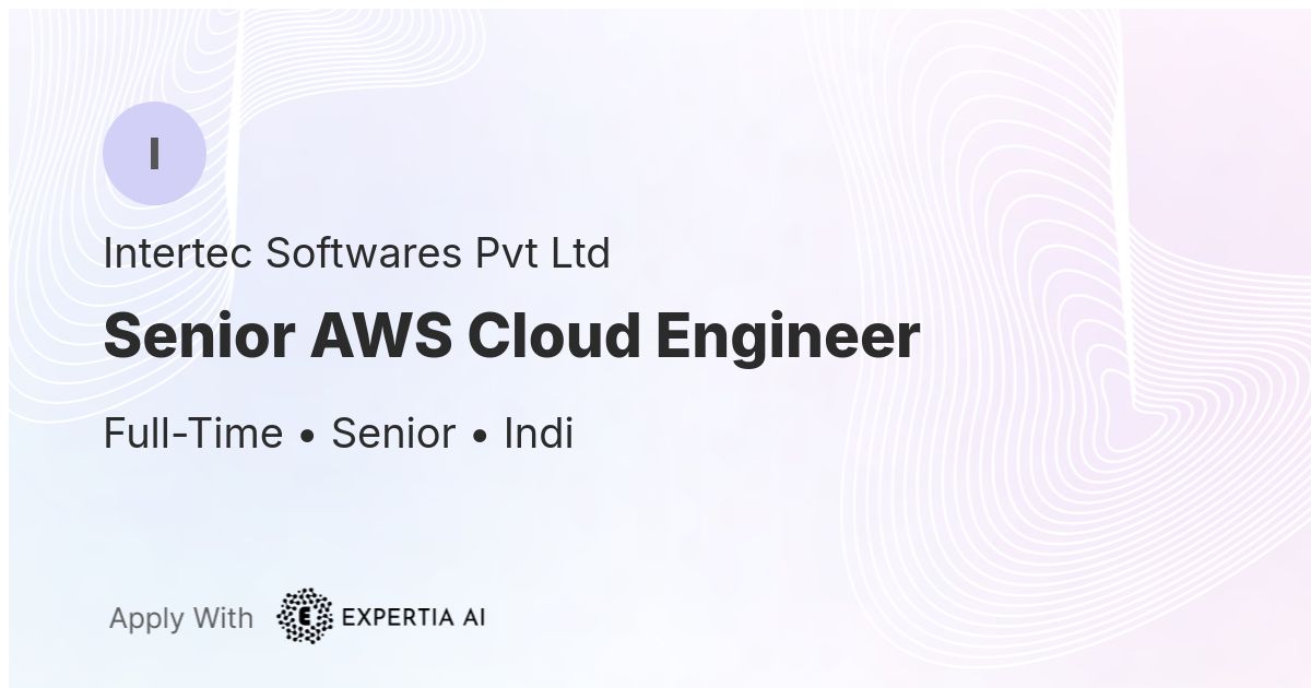 Senior AWS Cloud Engineer Job | Indi | Senior
